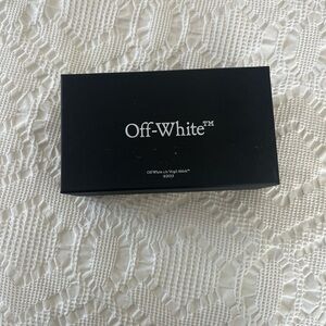 Off-White Black Designer Glasses Case